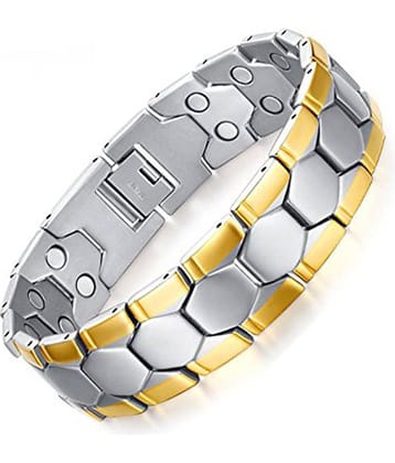 ZIVOM Silver Stainless Steel Bracelets