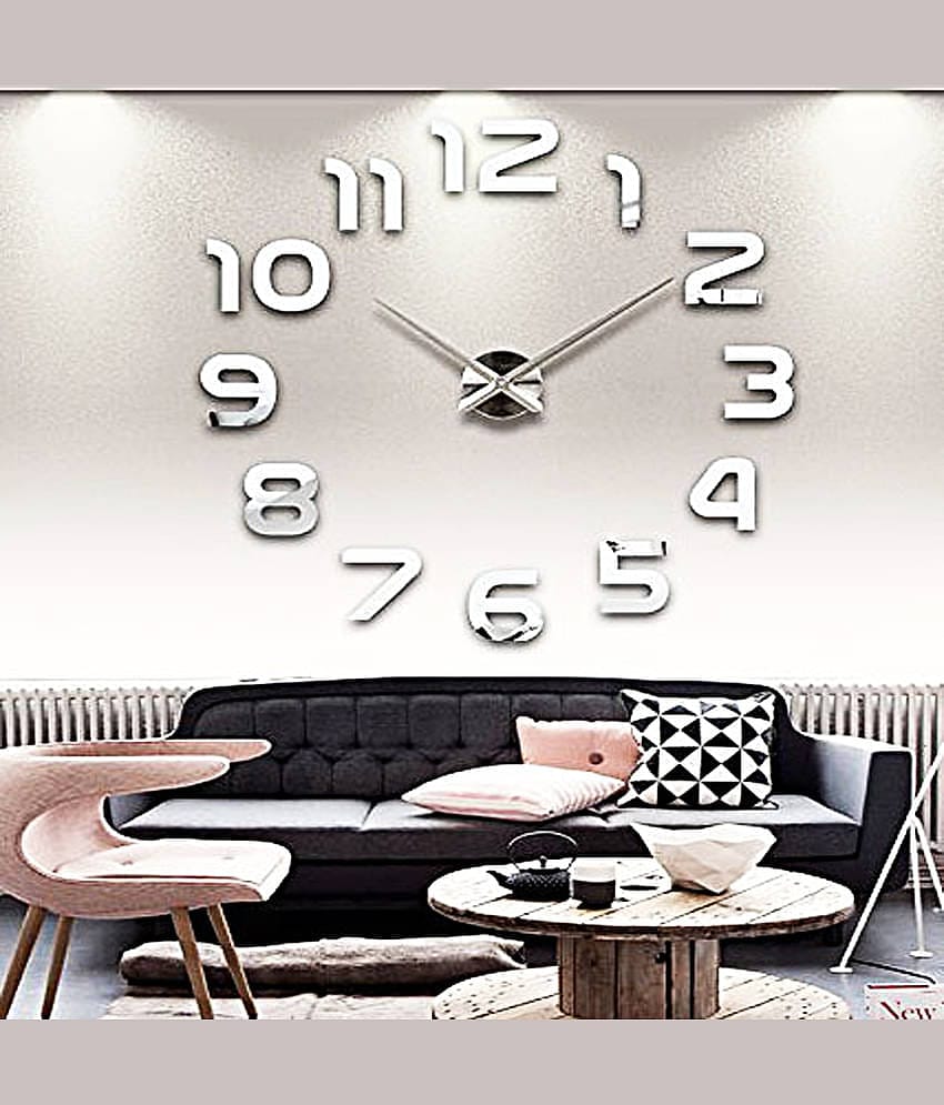 Shopper52 Circular Analog Wall Clock ( 60 x 60 cm )