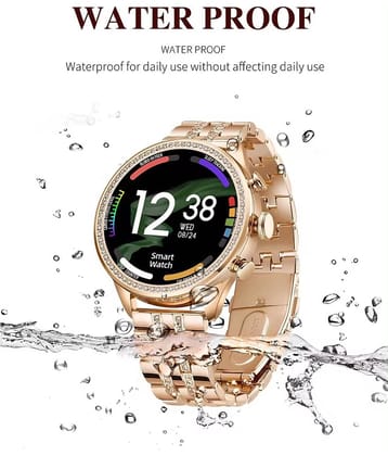 VENKAT ZONE AMOLED BT Calling Upto 1-2 days Smart Watch Gold