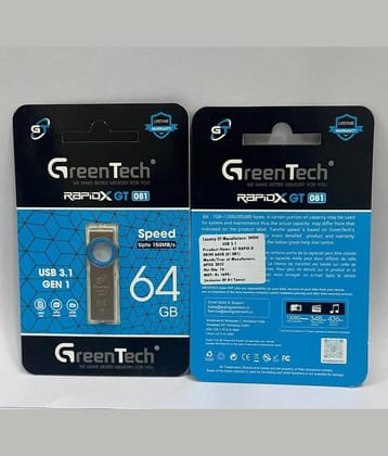 Greentech GT RAPIDX-64GB Fancy Pendrive ( 64GB )