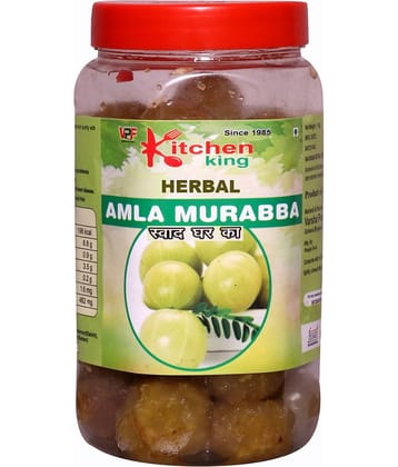 Kitchen King The Real Taste of Maa Ka Hath Ka Swad HERBAL Amla Murabba with Almond Indian Gooseberry Pickle 900 g