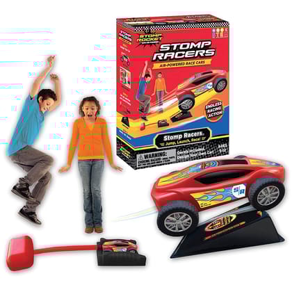 Stomp Rocket Original Stomp Racers Car Launcher For Kids 5 Years and Above