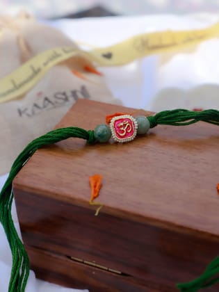 Sarin Green Om Rakhi-Green