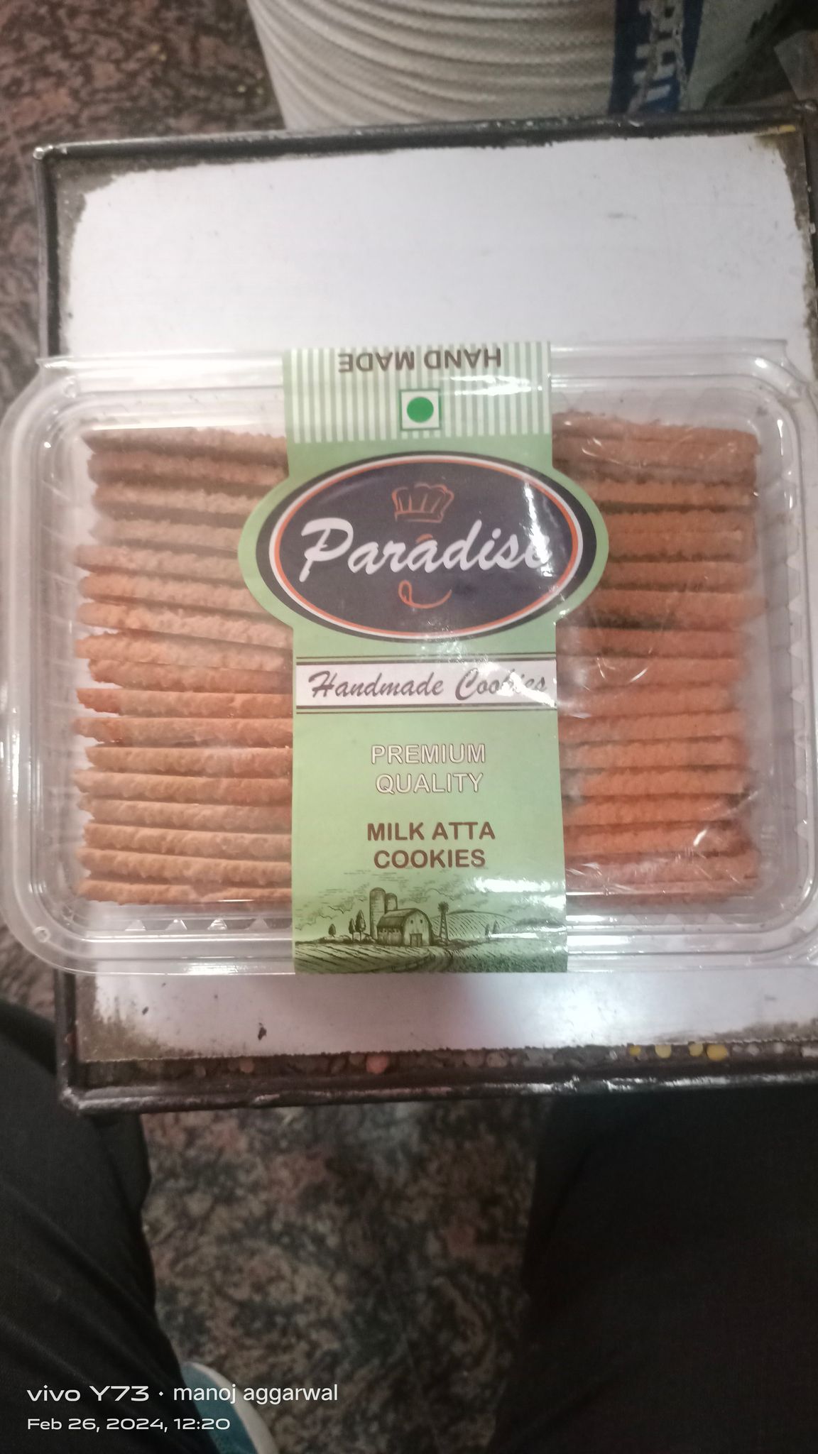 Paradise Handmade cookies Premium Quality Milk atta Cookies 
