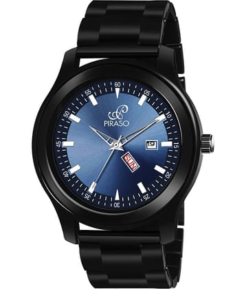 PIRASO Black Stainless Steel Analog Men's Watch