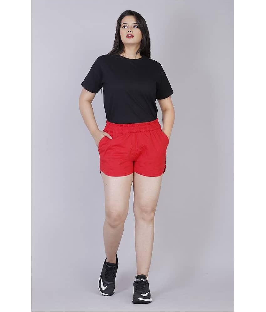 Scrott Merchandise Cotton Skorts - Red