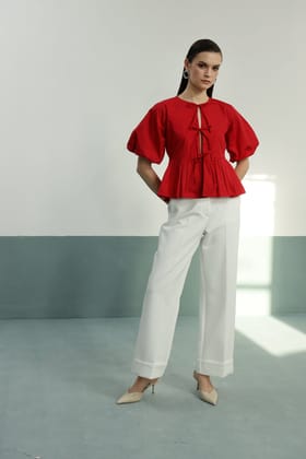 Ember Top : Crimson-XS