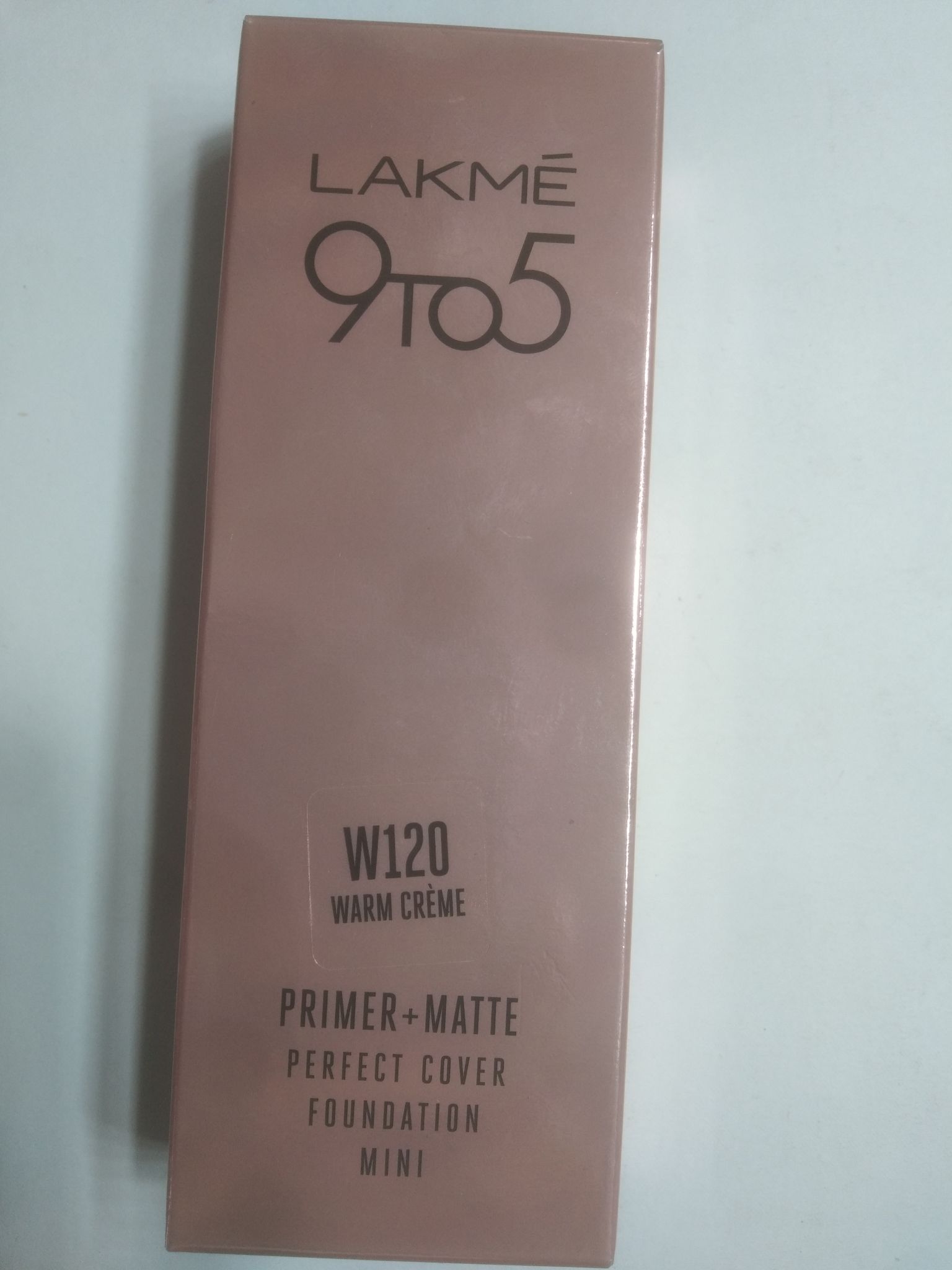 Lakme W120 Warm creme Primer+matte Perfect cover Foundation Mini 