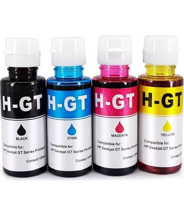 zokio GT51/52 319 Multicolor Pack of 4 Cartridge for H_P Ink Tank 310 series, H_P Ink Tank Wireless 410 series And More.