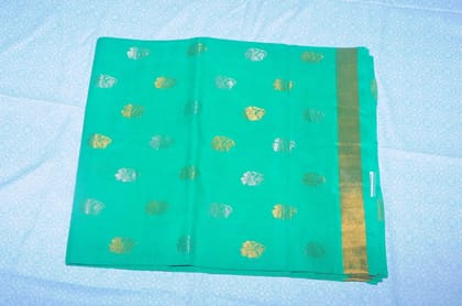Elegant Sea Green Saree with Intricate Design