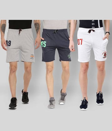 Ardeur - Multi Cotton Blend Men's Shorts ( Pack of 3 )