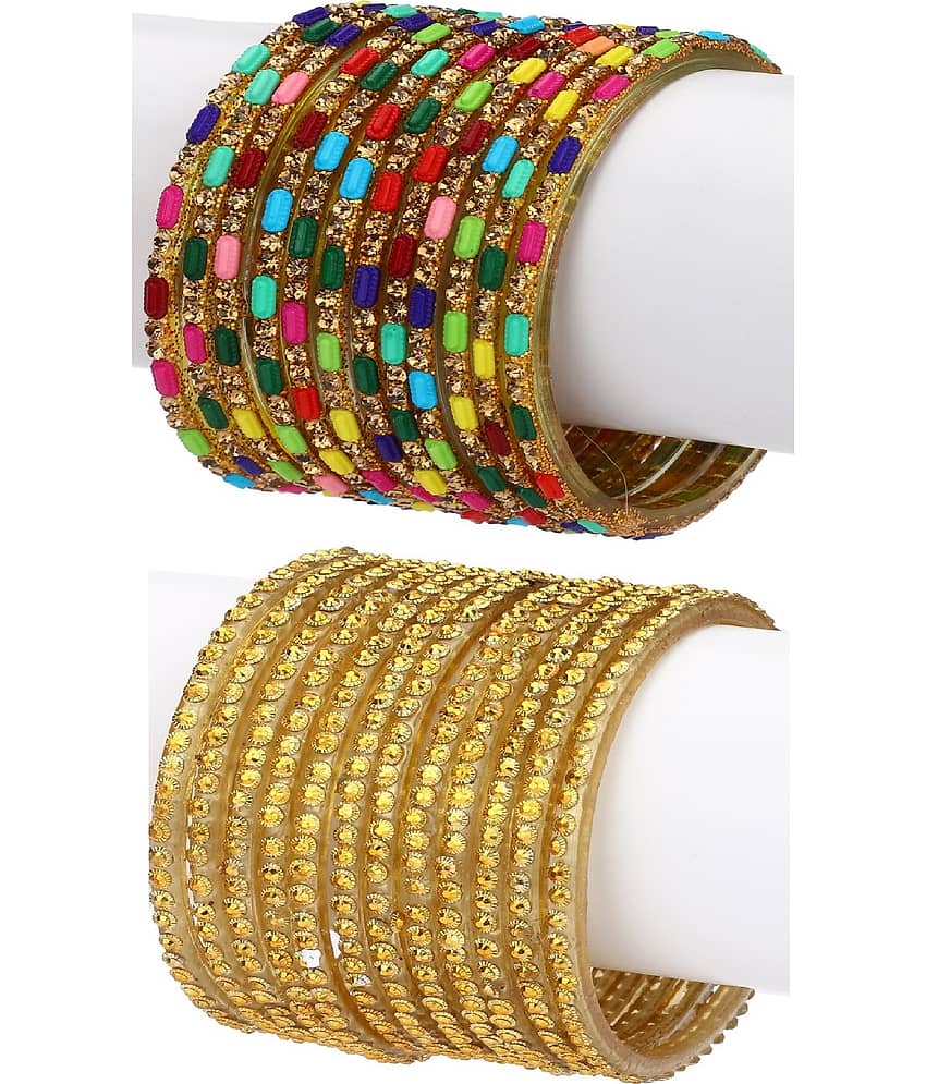 Somil Designer Wedding Fancy Glass Bangle Set For Party, Marriage, Function And Daily Use