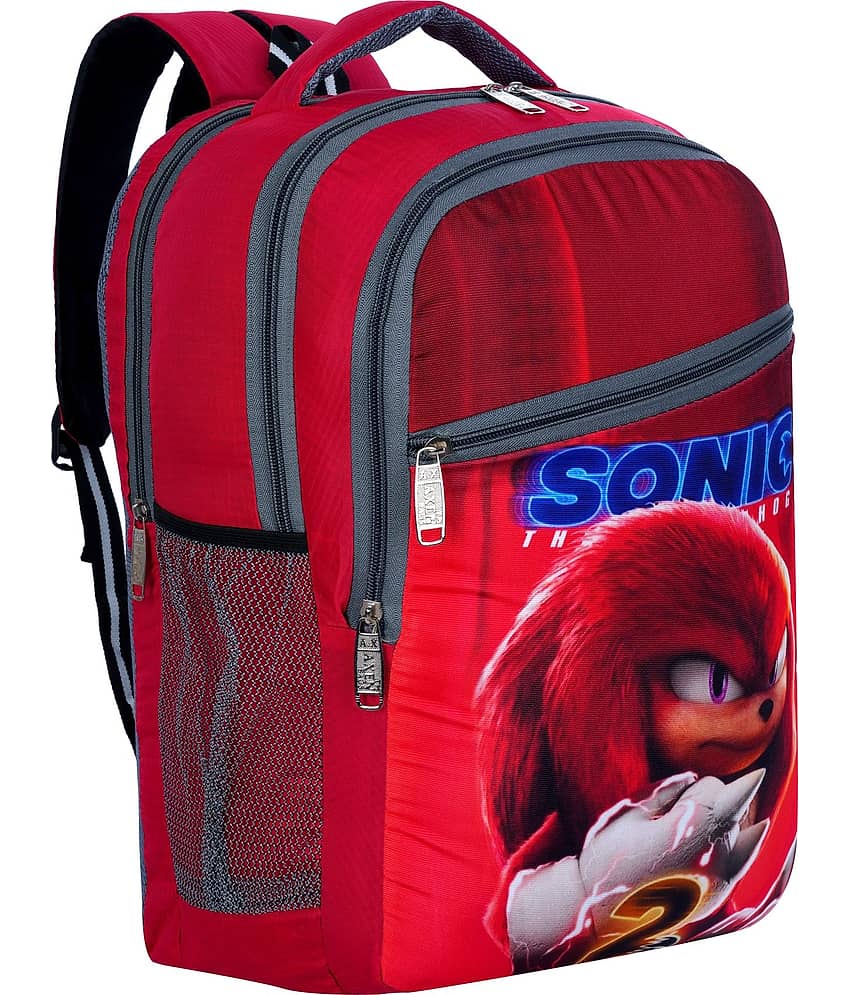 AXEN BAGS 30 Ltrs Polyester Backpack *For Men ( Red )