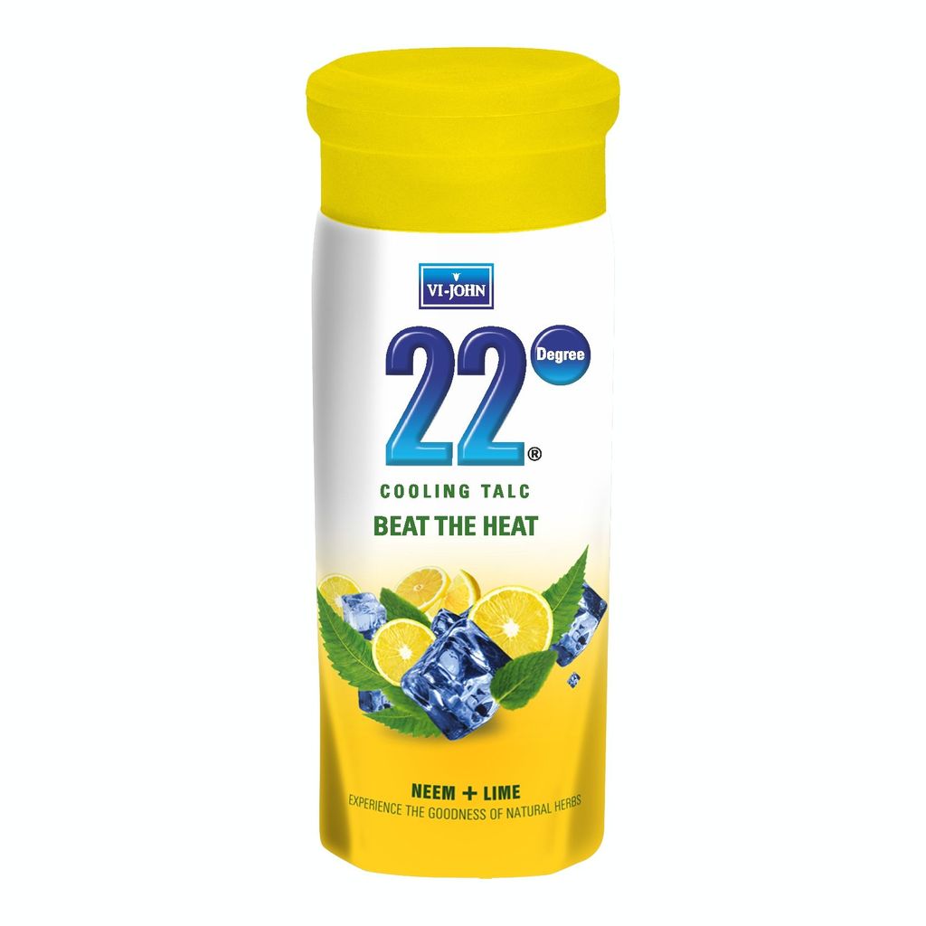 VI-JOHN 22 DEGREE COOLING TALC NEEM & LIME 100GM