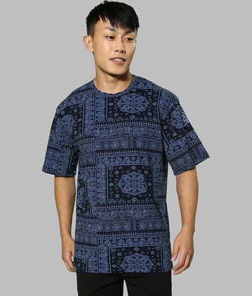 Veirdo Pack of 1 Cotton Oversized Fit Men's T-Shirt ( Purple )