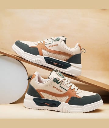 ASIAN SHADOW-02 Cream Men's Sneakers