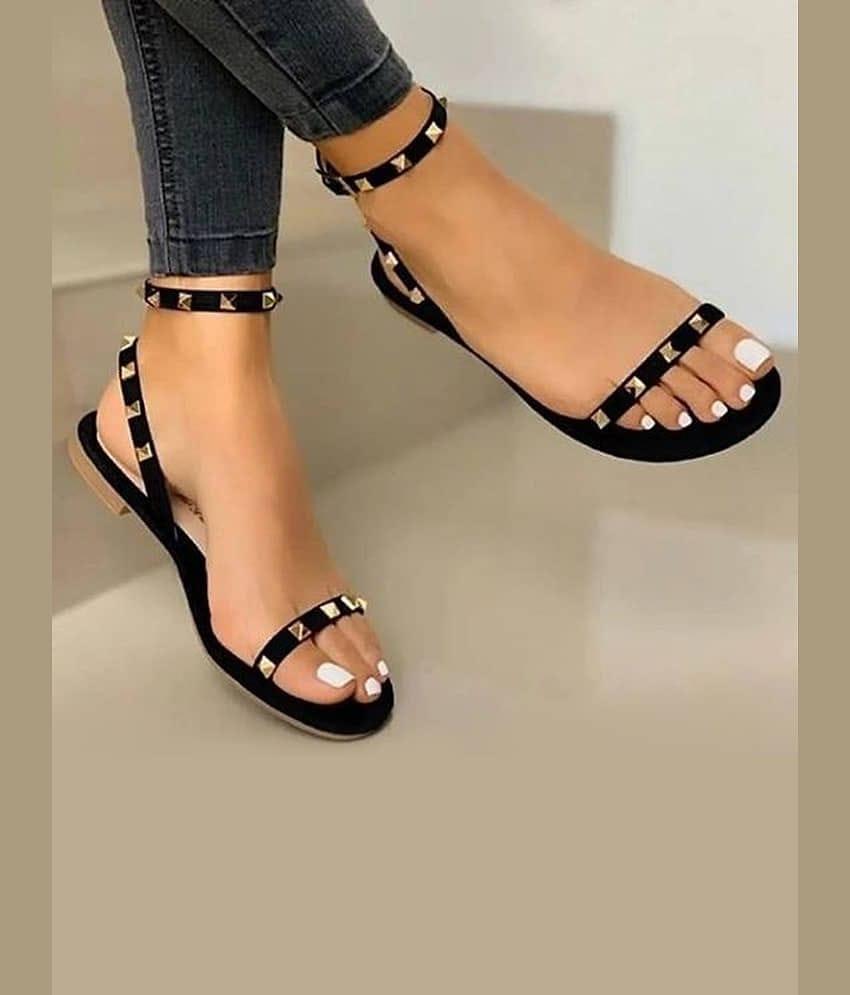 Stylestry Black Women's Flats