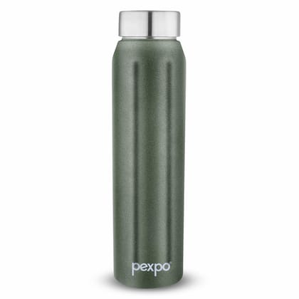 PEXPO Stainless Steel Fridge Water Bottle | 1000ml, Military Green | Eco-Friendly Water Bottle Suitable for Adults & Kids