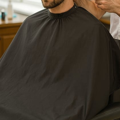 Black Beard Apron Hair Clippings Catcher Grooming Bib
