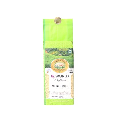 Elworld Agro & Organic Food Products Moong Split Washed 500g