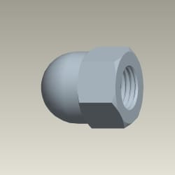NUT, FLANGE, CAP, 10MM