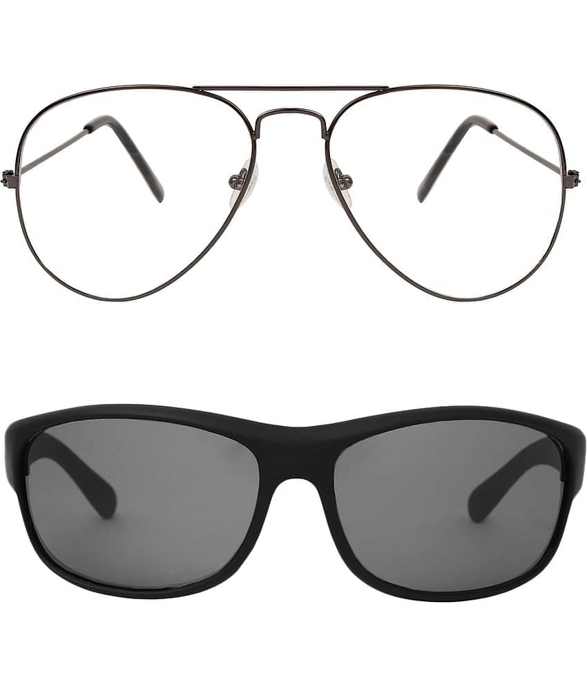 Kanny Devis - Black Pilot Sunglasses ( Pack of 2 )