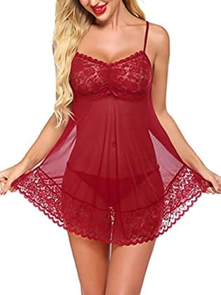 Women's Sexy Sheer Lace Lingerie Set