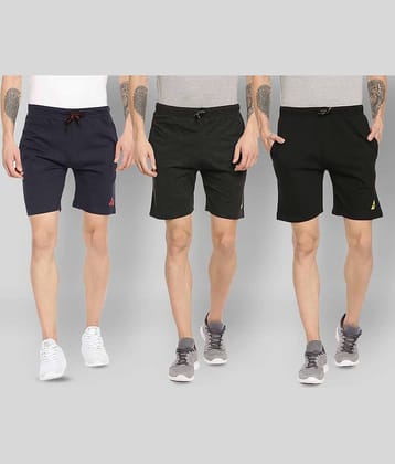 Ardeur - Multi Cotton Blend Men's Shorts ( Pack of 3 )