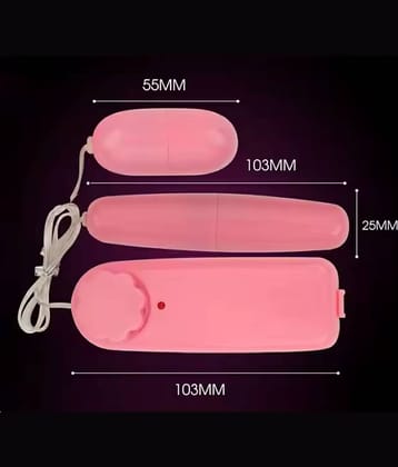Double Egg With Remote Massager, Full Body Muscle Relaxation With 6 Vibration, Pink Color (Pack of 1)