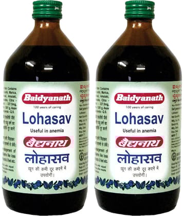 Baidyanath Lohasav Liquid 450 Ml Increases Hemoglobin (Pack of 2)