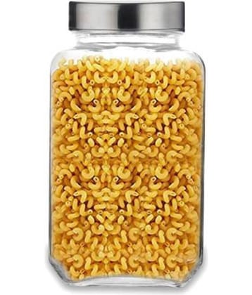 CROCO JAR Glass Transparent Spice Container ( Set of 1 )