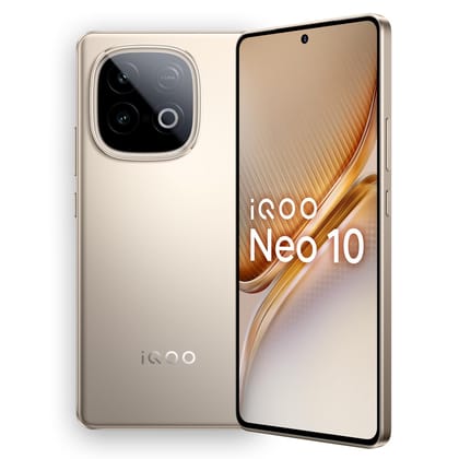 iQOO Neo 10 (Titanium Chrome, 8GB RAM, 256GB Storage) | Snapdragon 8s Gen 4 Processor & SuperComputing Chip Q1 | 7000 mAh Battery | Segment’s Highest 144 FPS Gaming Smartphone iQOO Neo 10 (Titanium Chrome, 8GB RAM, 256GB Storage) | Snapdragon 8s Gen 4 Pr