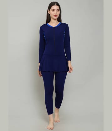 MEGASKA Blue One Piece Swimming Costume