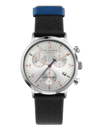 Ted Baker Men Silver-Tone Wrist Watch - BKPCSS301-Silver
