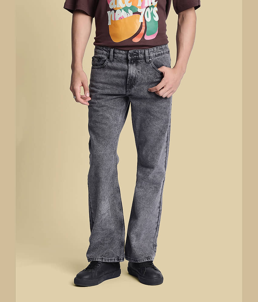 Bene Kleed Dyed Men's Jeans - Charcoal ( Pack of 1 )