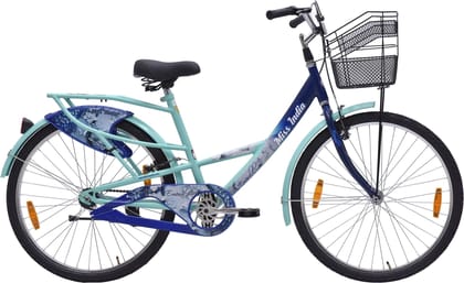 HERO Emerald 26 T (inch) Mountain Cycle (Single Speed, Blue, Rigid)