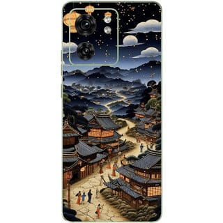 Yug Emporium Motorola Edge 40 China Town 9D Premium Theme Full Back & Side Coverage (Back Cover Multicolor)