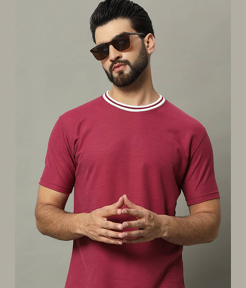 GET GOLF Pack of 1 Cotton Blend Regular Fit Men's T-Shirt ( Black )