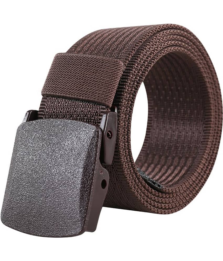 Edifier - Brown Fabric Men's Casual Belt ( Pack of 1 )