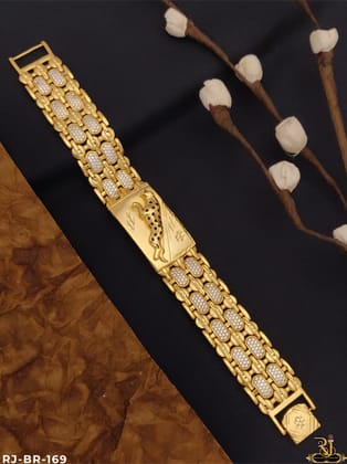 High Finish Of 2 Leyor Goldpleted Jaguar bracelet BR-169