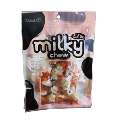 Milky Chew Chicken & Milk Flavoured Dog Bone Treats | Soft & Nutritious Training Snacks | High-Protein, Calcium-Rich Chews for Puppies & Adult Dogs | Ideal for All Breeds � 70g