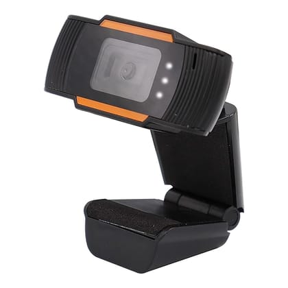 Zebronics Zeb-Crisp Pro Digital Zoom Web Camera with USB (HD) with 5 Pixels Lens, Built-in Microphone, Auto White Vision, Night Vision and Manual Switch for LED (Black)