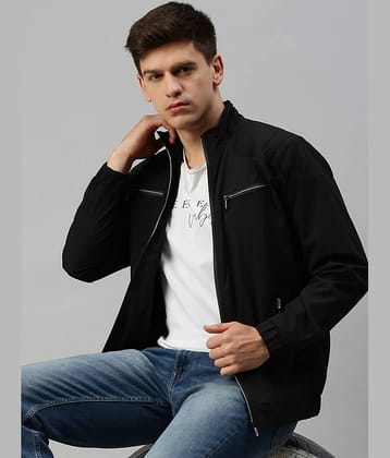 VOXATI Polyester Men's Windcheater Jacket - Black ( Pack of 1 )