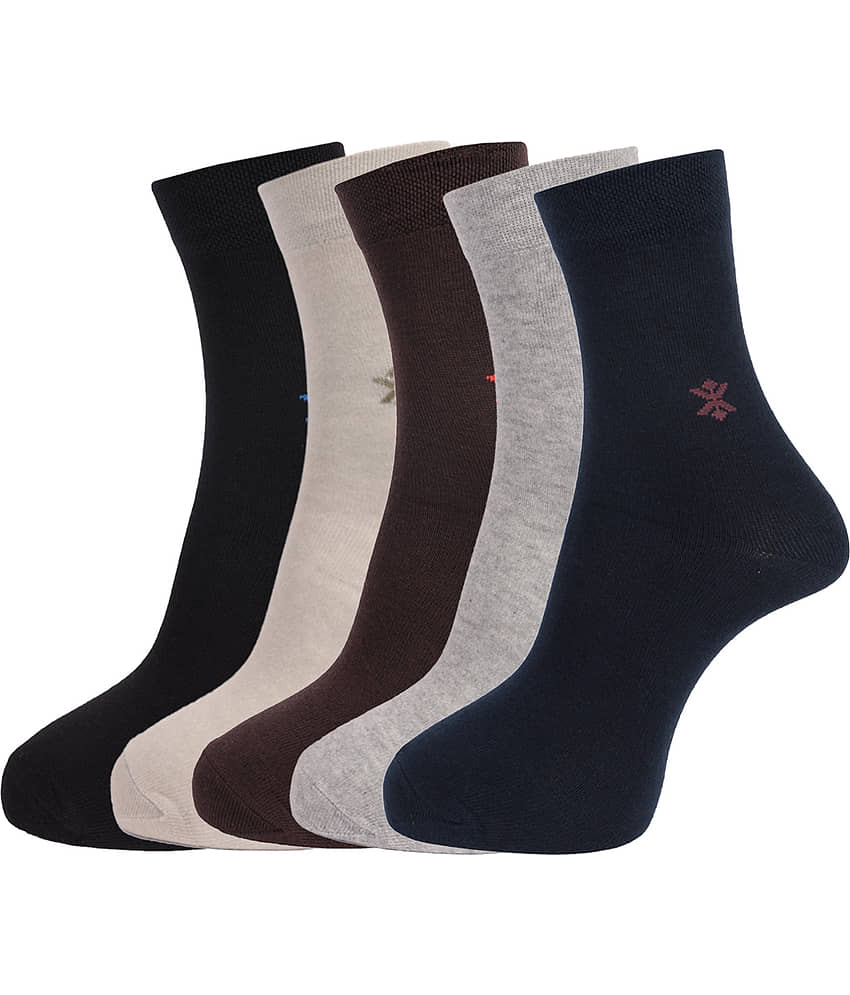 Dollar Socks Cotton Full Length Socks Pack of 5