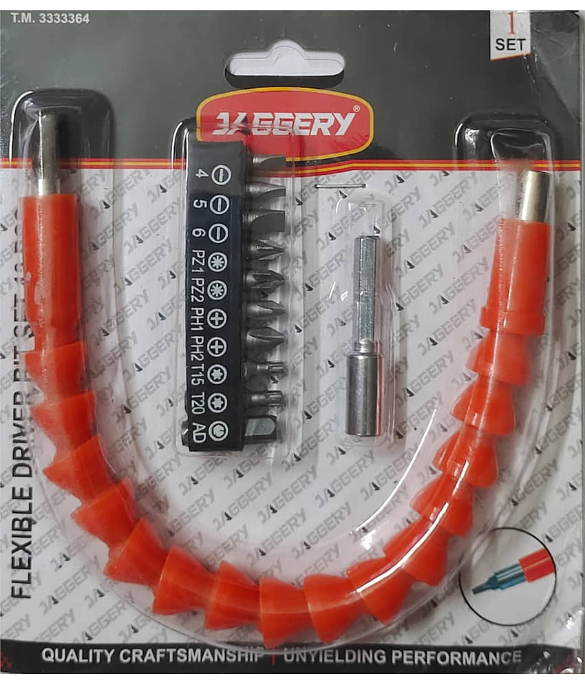 JAGGERY 1N Magnetic Drill Extension Attachment/10 N Screwdriver Bits/1N Bit Adopter