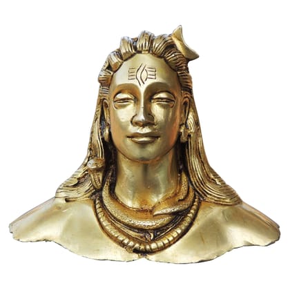 Brass Adiyogi God Idol Statue | Mandir Murti, Height : 4 Inch (BSMAS1400 F)