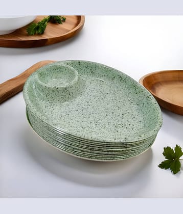 Inpro 12 Pcs Melamine Multi Color Platter
