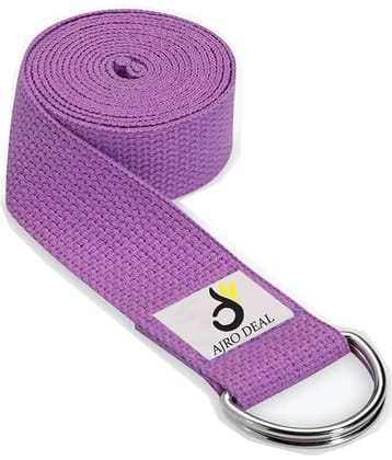 AJRO DEAL - Purple Nylon,Cotton Yoga Strap ( Pack of 1 )