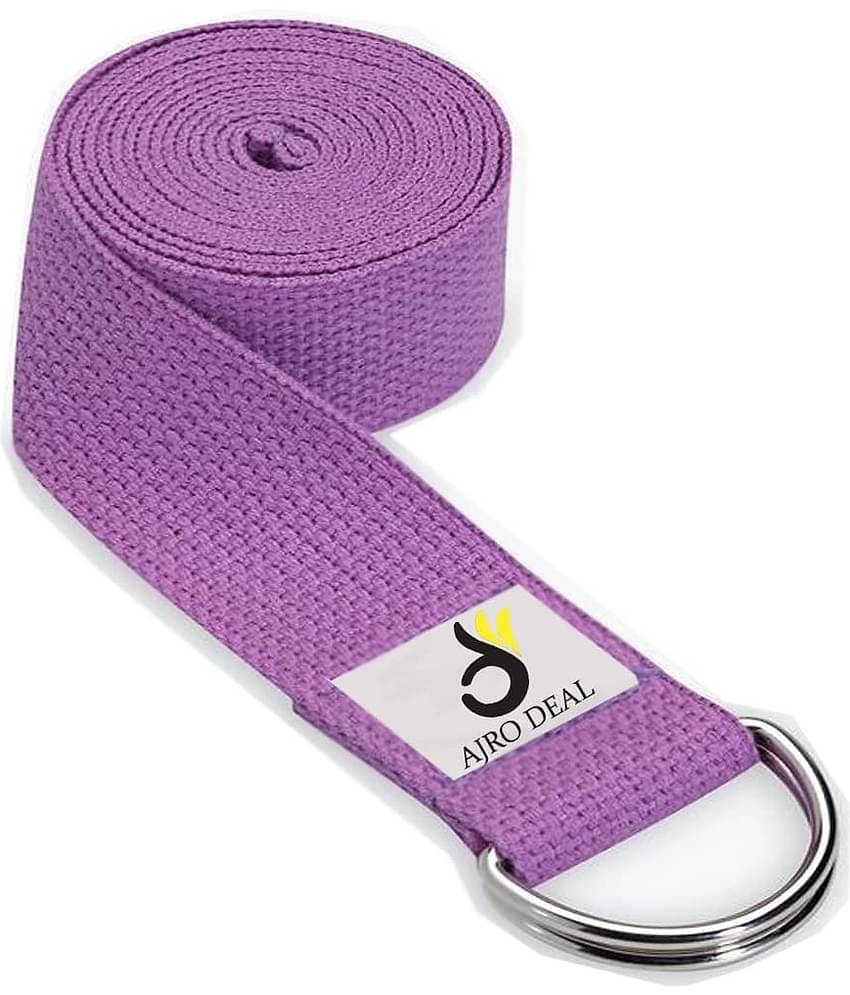 AJRO DEAL - Purple Nylon,Cotton Yoga Strap ( Pack of 1 )