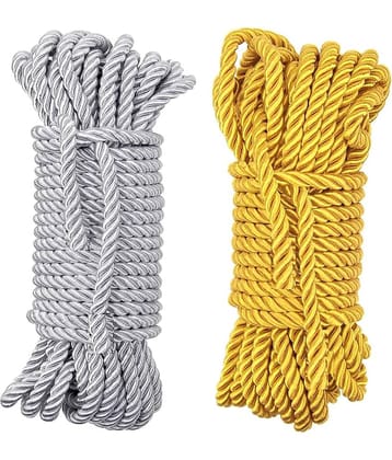PRANSUNITA Other Twisted Rope Zari Thread Dori for DIY Crafts Gift  Packaging ( Pack of 2 )
